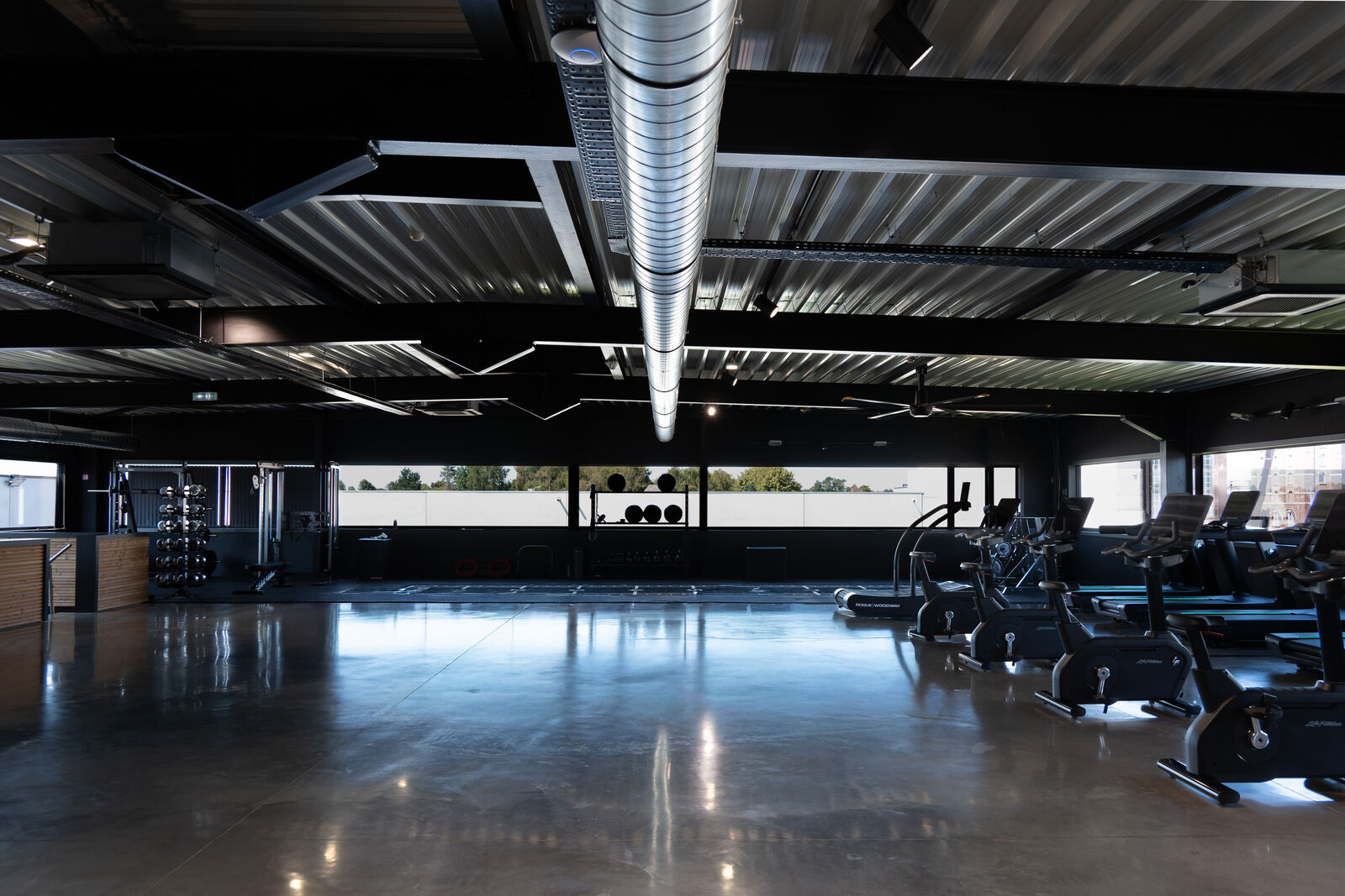 The cardio floor from the other side